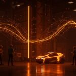 Vehículo autónomo en logística industrial simbolizando inversión Serie D de Oxa con respaldo de NVIDIA y UK Wealth Fund.