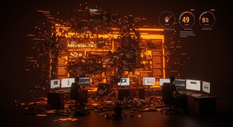 Análisis visual del rendimiento web y experiencia de usuario en sitios de noticias con sobrecarga de scripts invasivos y publicidad digital abusiva.