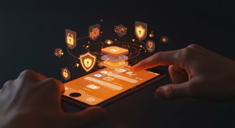 Gestión segura de permisos en apps móviles para proteger la privacidad y datos en Android e iPhone.