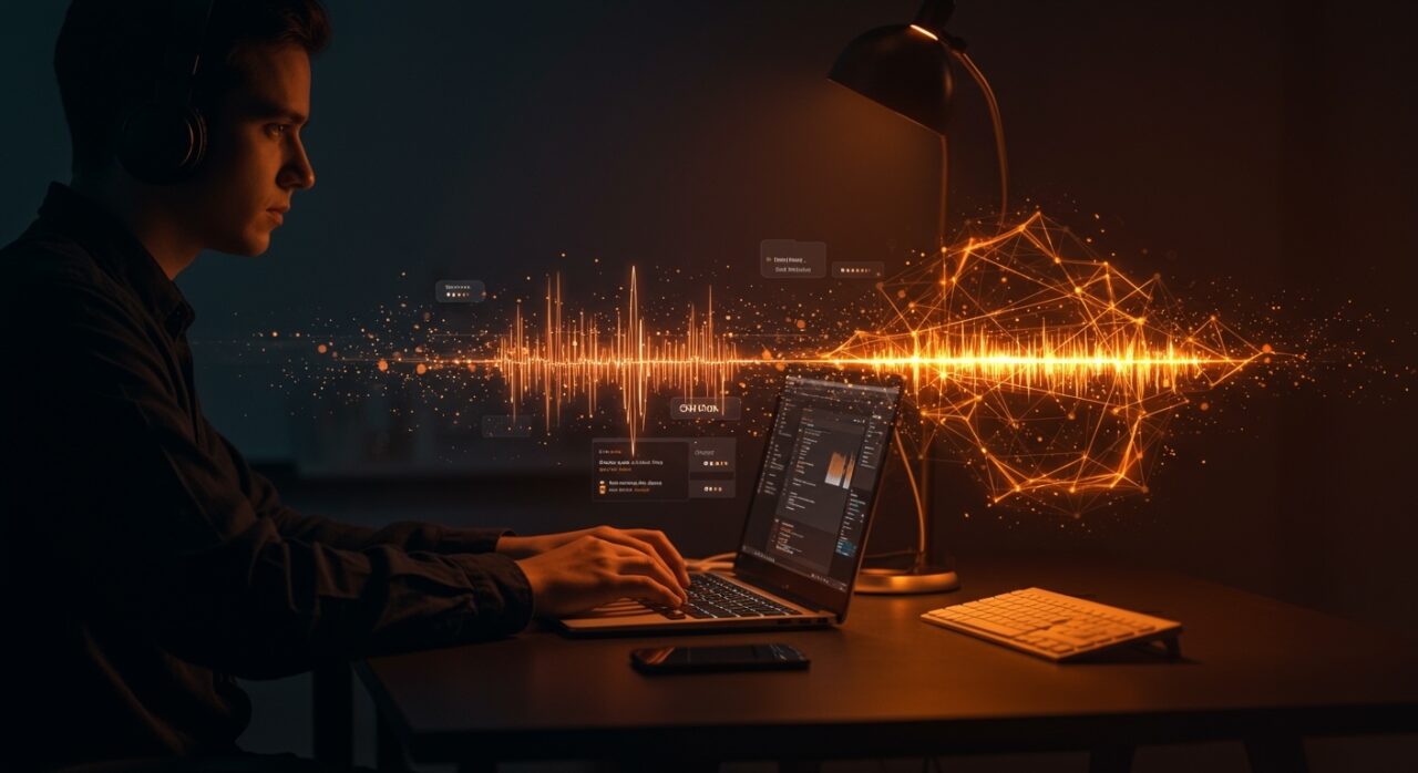 Demostración visual de PersonaPlex 7B en Apple Silicon con voz full-duplex y procesamiento de voz en Swift para IA aplicada sin dependencia cloud.