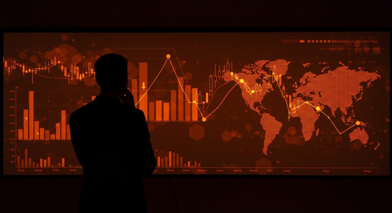 PhonePe pausing IPO amid global geopolitical tensions, symbolized by digital stock charts and fintech network abstractions in startup ecosystem colors.
