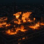 Techos óptimos con paneles solares resaltados por inteligencia artificial y tecnología geoespacial en energía renovable para startups tech.