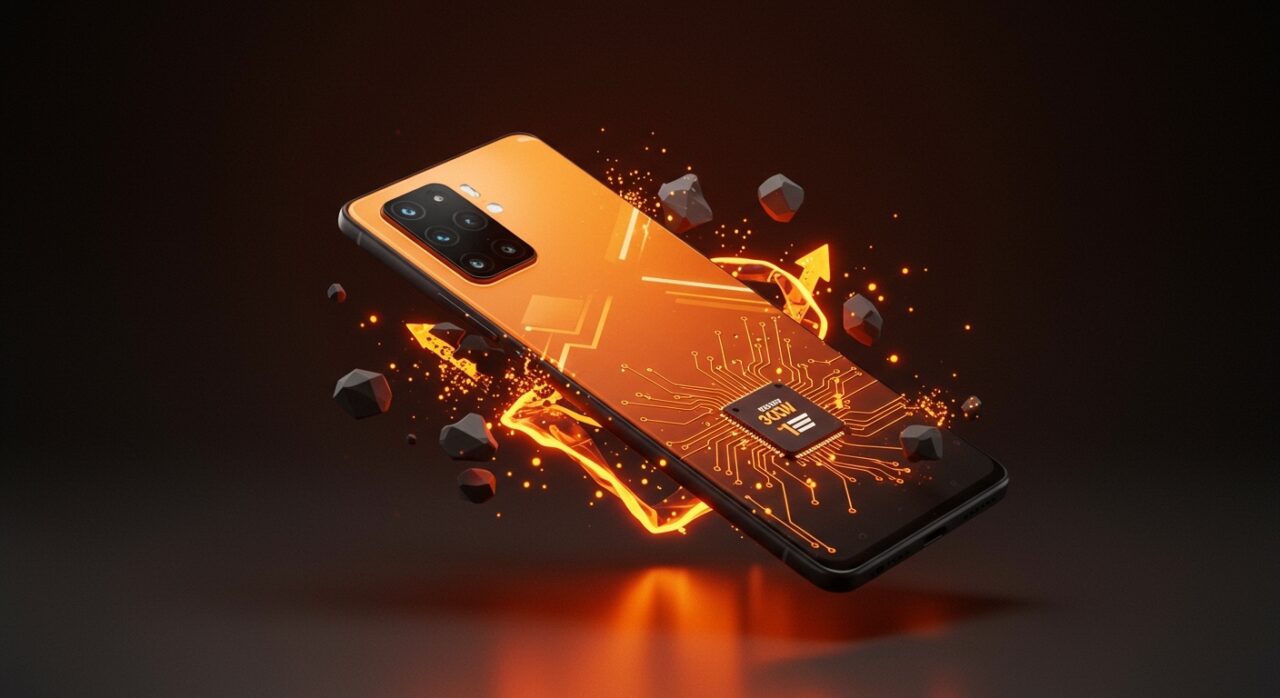 Imagen del POCO X8 Pro destacando su pantalla AMOLED brillante, chipset Dimensity 9500s y batería de larga duración para smartphones gaming 2026.