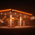 Estrategias de precios en gasolina de Repsol ilustrando la guerra de precios y competencia en el sector energético español.