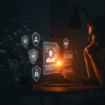 Founder tecnológico revisando política de privacidad digital que refleja transparencia y protección de datos en operadora móvil.