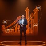 Fundador sevillano de startup Qamarero recibiendo premio EmprendeXXI 2026 por mayor potencial en financiación en Andalucía.