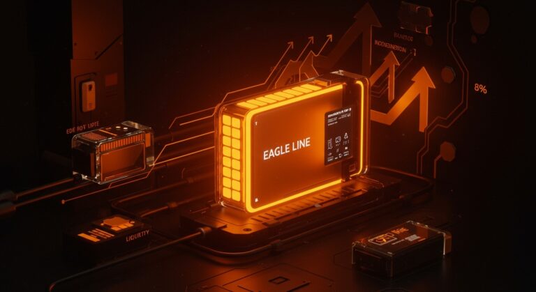 Batería de estado sólido de QuantumScape en entorno tecnológico avanzado con enfoque en ingresos operativos y movilidad eléctrica.