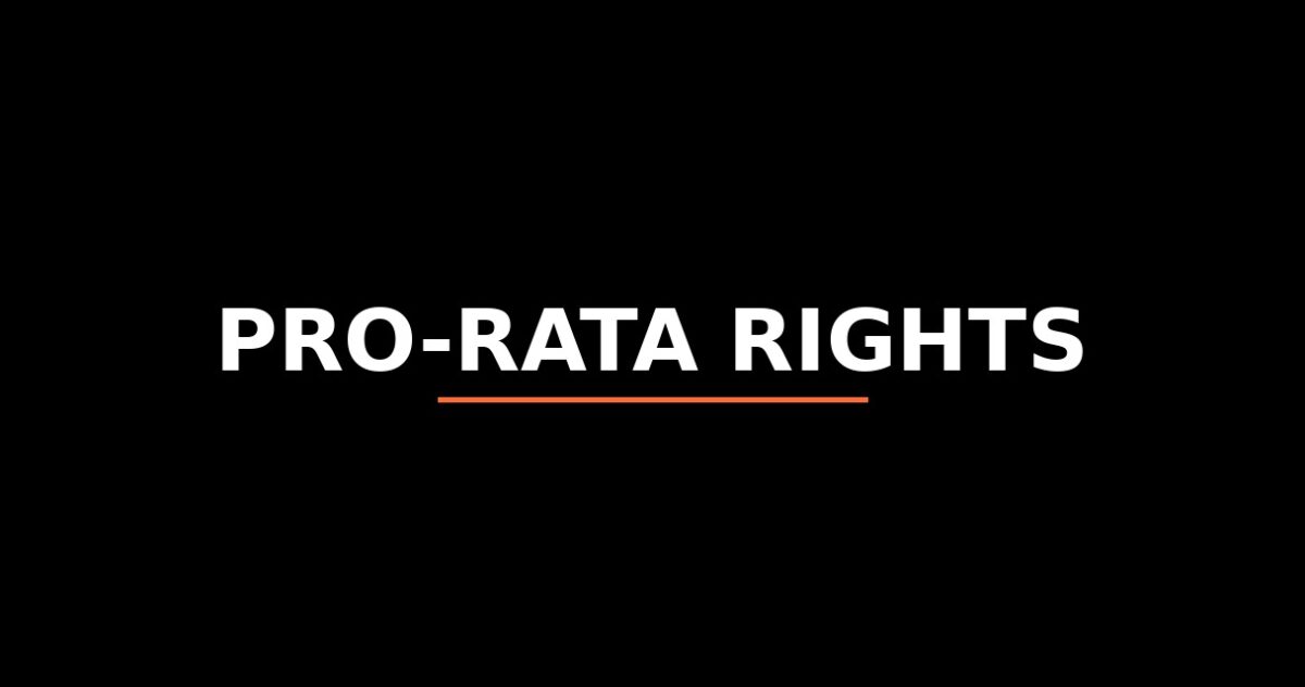 Pro Rata Circle Pro-rata Rights: ¿Qué son los Derechos Pro-rata? Guía 2026
