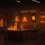 Ranking colaborativo de los mejores productos de Apple mostrando innovación y tendencias tecnológicas en un entorno de comunidad startup.