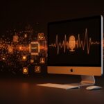 Computadora Apple Silicon mostrando procesamiento local de IA y voz con tecnología MetalRT en macOS para inferencia LLM y automatización por voz.