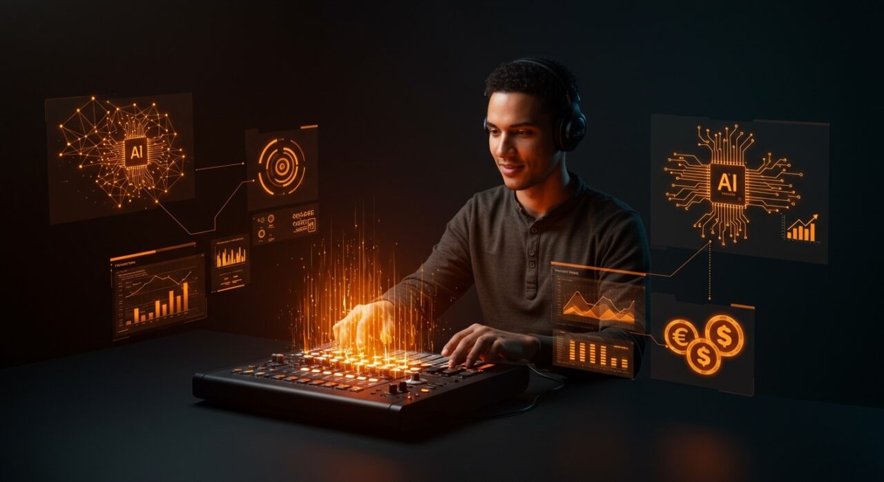 Plataforma SaaS de podcasting con inteligencia artificial para creación, edición y monetización automatizada de podcasts.