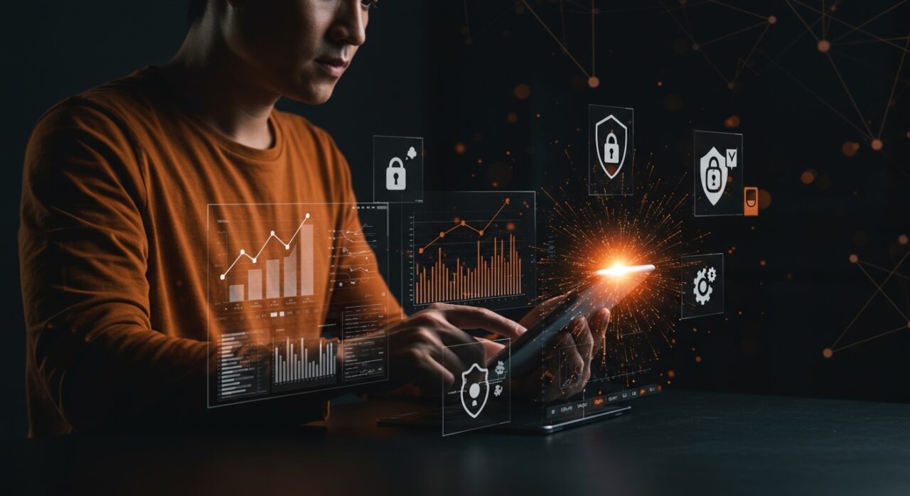 Founder de startup tecnológica utilizando verificación de edad digital para cumplir regulación en Illinois, destacando protección de menores y cumplimiento normativo.