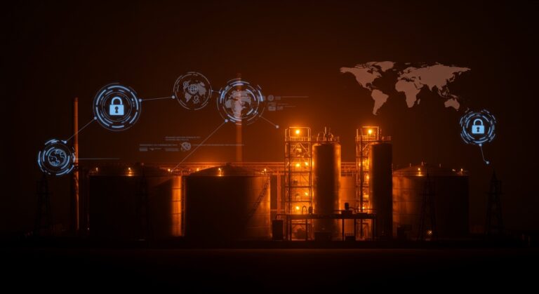 Visualización de reservas estratégicas de petróleo en España con énfasis en autonomía energética de 92 días y el papel de la Agencia Internacional de la Energía.