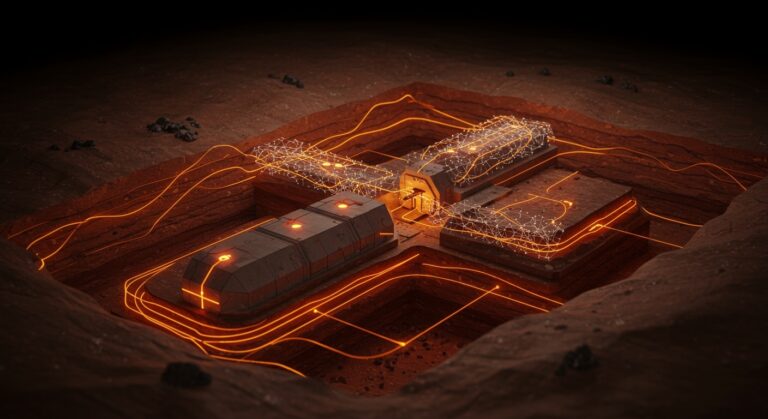 Almacenamiento seguro de residuos nucleares en arcilla Opalinus, destacando innovación tecnológica y sostenibilidad en energía nuclear.