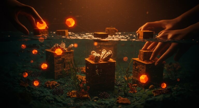 Restauración ecológica marina en Reino Unido usando tecnología sostenible Reef Cubes para recuperar ecosistemas marinos con colaboración ciudadana.