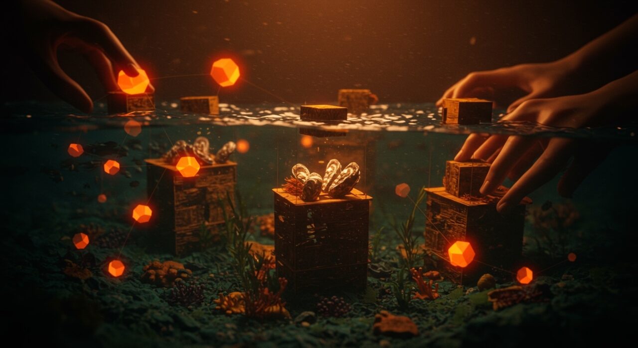 Restauración ecológica marina en Reino Unido usando tecnología sostenible Reef Cubes para recuperar ecosistemas marinos con colaboración ciudadana.