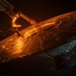 Análisis visual del escudo térmico del Orion en la misión Artemis II de NASA, destacando riesgos y gestión de seguridad aeroespacial.