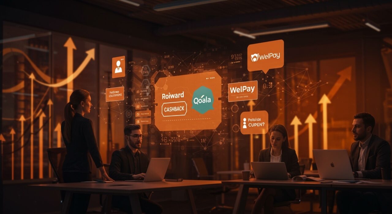 Integración de tecnología de cupones y cashback en HRTech B2B mostrando crecimiento y expansión europea de Roiward y Qoala.