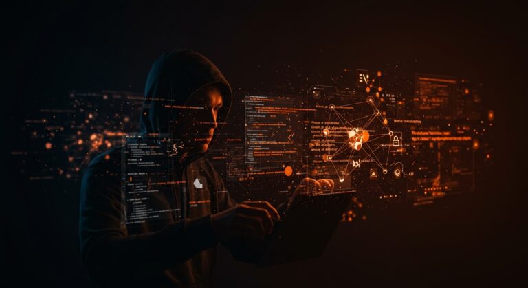 Desarrollador Rust trabajando con WebAssembly y wasm-bindgen, mostrando patrones clave para un rendimiento óptimo en desarrollo frontend.