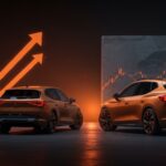 Cupra Tavascan enfrentando desafíos de aranceles de la UE y competencia de coches eléctricos chinos en el mercado automotriz eléctrico de Seat 2025.