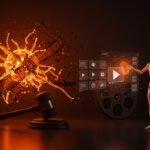 Interacción de IA generativa de video con símbolos de propiedad intelectual y Hollywood en un contexto de regulación de copyright.