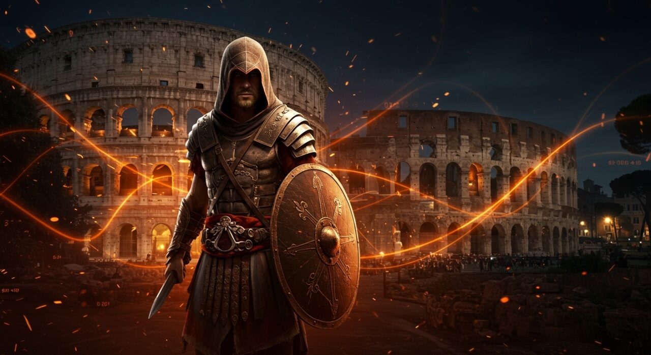 Serie de Assassin’s Creed en Netflix ambientada en la Roma de 64 d.C., combinando historia y adaptación tecnológica en producción audiovisual.