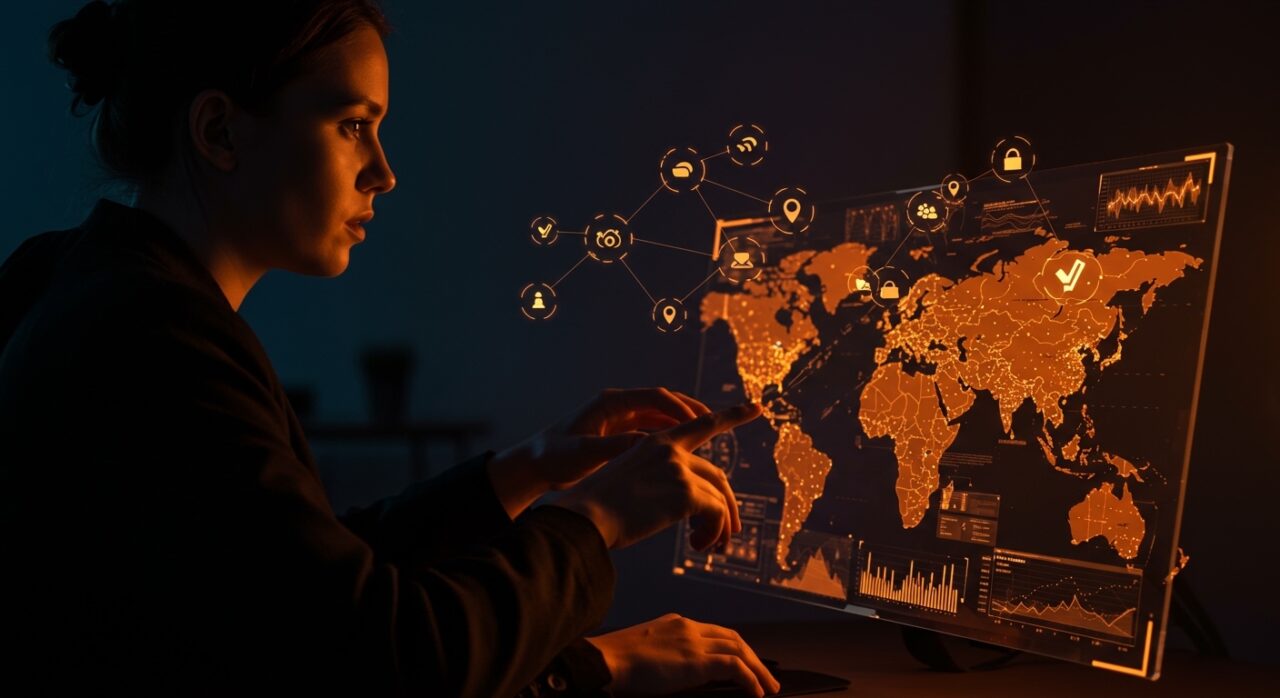 Dashboard OSINT ShadowBroker mostrando monitoreo geoespacial en tiempo real con vuelos, embarcaciones y satélites para inteligencia abierta global.