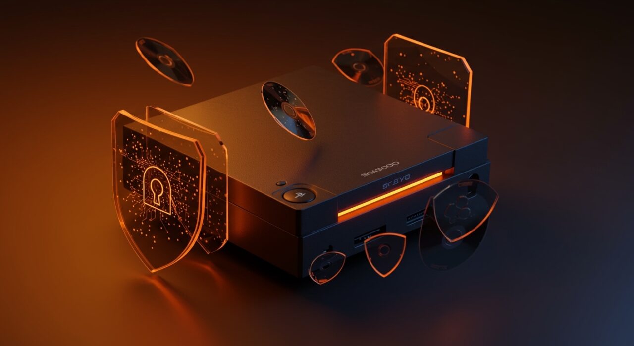 Consola PlayStation 3 vintage con actualizaciones de software y seguridad en el contexto de tendencias en hardware vintage y gaming.