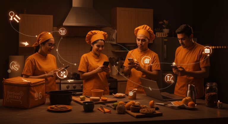Startup colombiana digitalizando cocinas caseras para impulsar la economía local a través de delivery vía app.