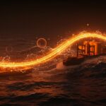 Dispositivo de energía de olas en la costa chilena impulsando innovación sostenible en desalinización de agua.