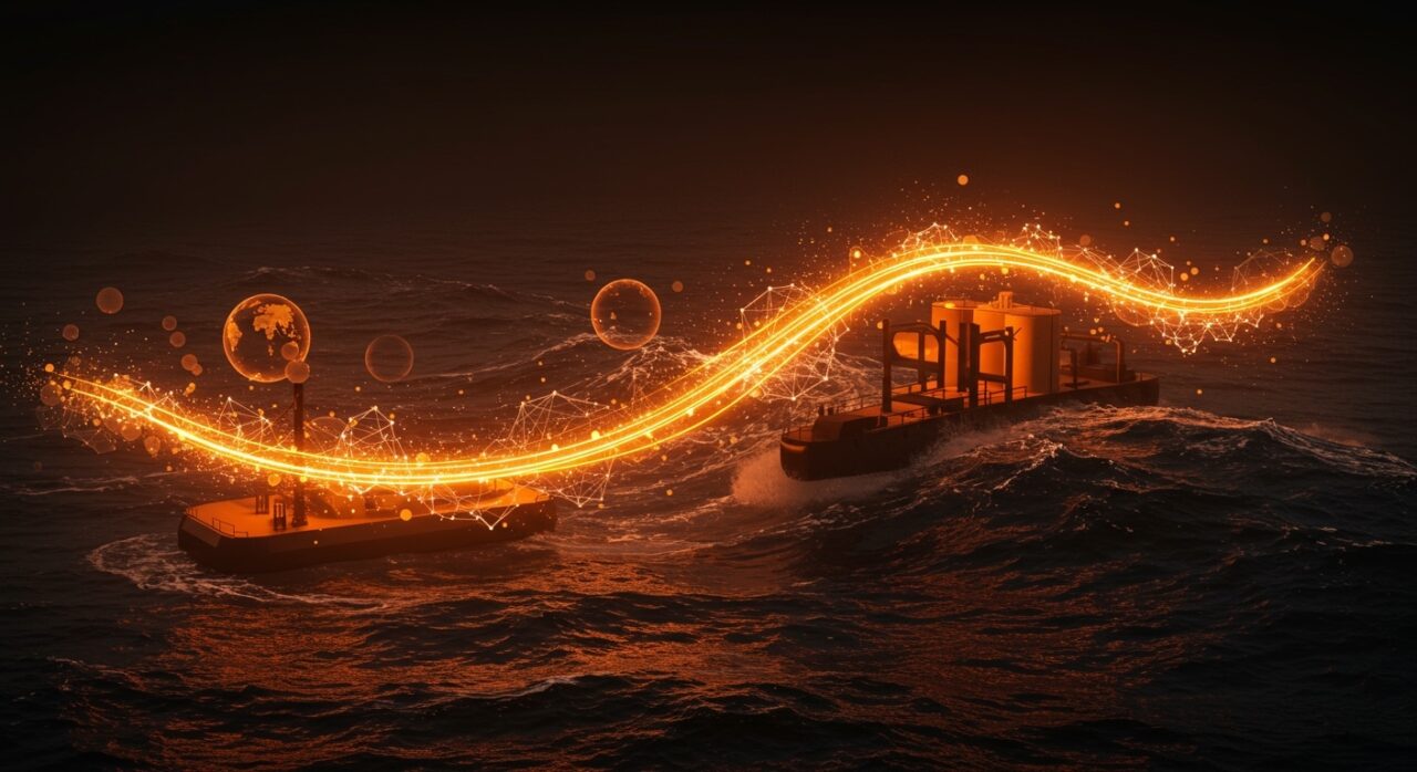 Dispositivo de energía de olas en la costa chilena impulsando innovación sostenible en desalinización de agua.