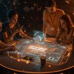 Fundadores colaborando en Sevilla para la Startup World Cup 2026, representando el ecosistema emprendedor iberoamericano y la innovación tecnológica.