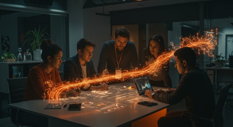 Emprendedores en Costa Rica colaborando en innovación tecnológica y AgTech en el ecosistema startup impulsado por políticas y financiamiento.