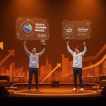 Startups mexicanas XP Azul y WAS Company finalistas en South Summit Brazil 2026 destacando innovación y crecimiento en el ecosistema emprendedor latinoamericano.