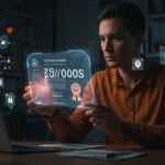 Fundador analizando certificados TLS con cuenta regresiva, simbolizando cambios en seguridad informática y cumplimiento para startups en 2026.