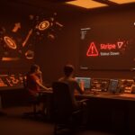 Caída global de Stripe impacta pagos online en fintech y SaaS de LATAM, ilustrando reporte de estado y medidas de mitigación.