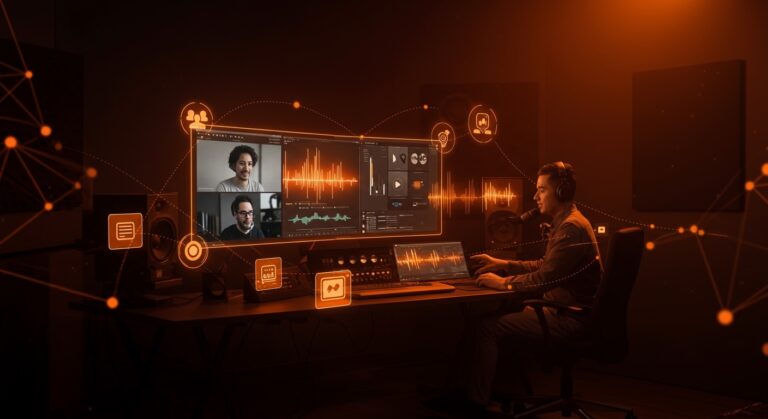 Estudio de grabación integrado de Substack para video conversaciones, optimizando herramientas SaaS para creadores de contenido y crecimiento en plataformas digitales.