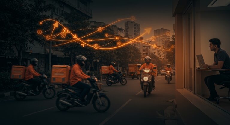 Startup de food delivery en Bengaluru recibiendo financiamiento de 38 millones en ronda de inversión con modelo full-stack hyperlocal.