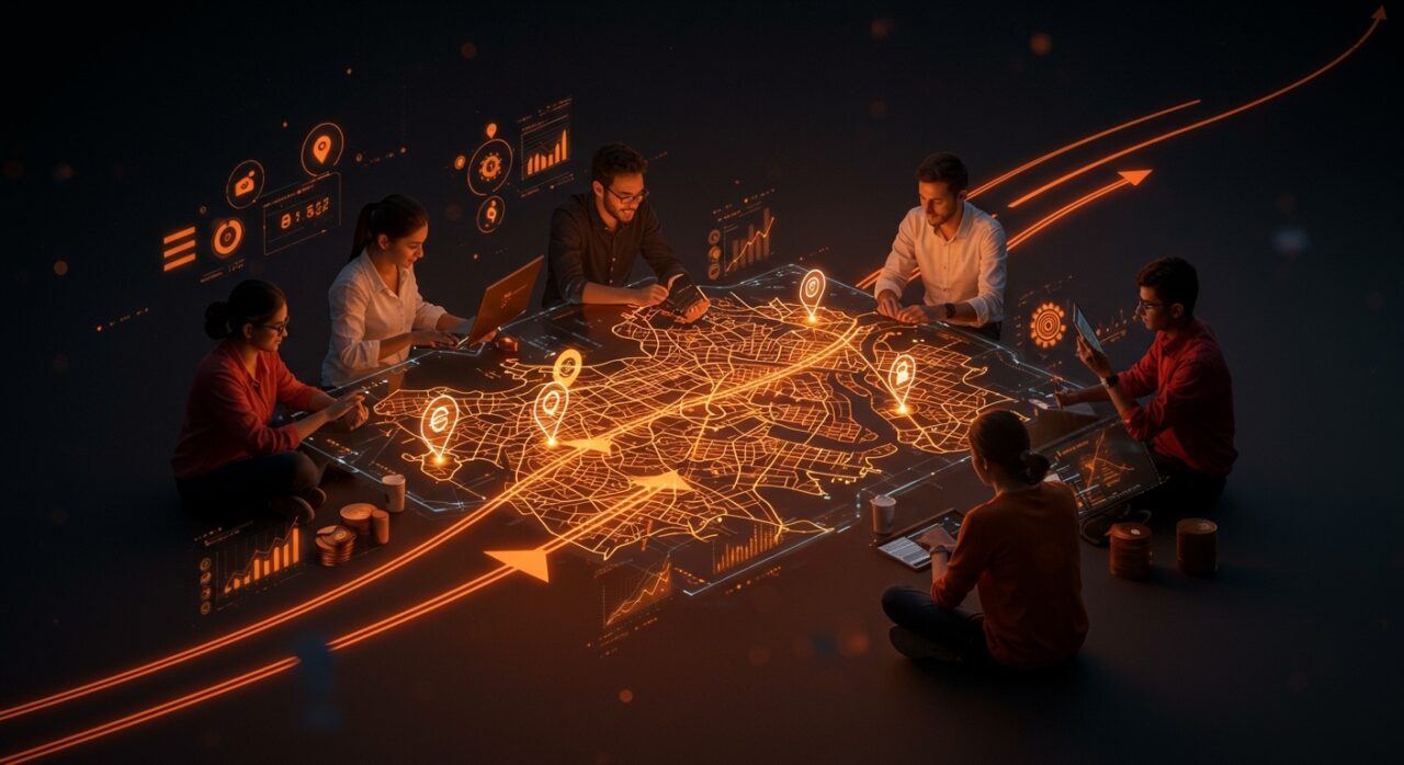 Startup de delivery en Bengaluru recaudando 38M USD, mostrando colaboración, inversión y crecimiento tecnológico.