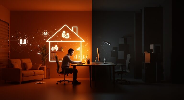 Impacto del teletrabajo en la natalidad y políticas laborales tech en Silicon Valley, mostrando la paradoja pronatalista en startups.