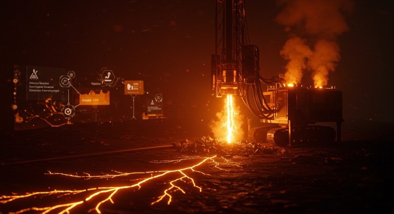 Tecnología electro-impulse drilling de Telura para energía geotérmica profunda, ilustrando innovación sostenible en cleantech europea.