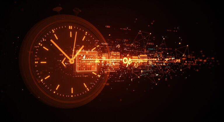 Representación visual de la Temporal API en JavaScript revolucionando la gestión de fechas y horas con mejoras en ECMAScript 2026 para startups tecnológicas.