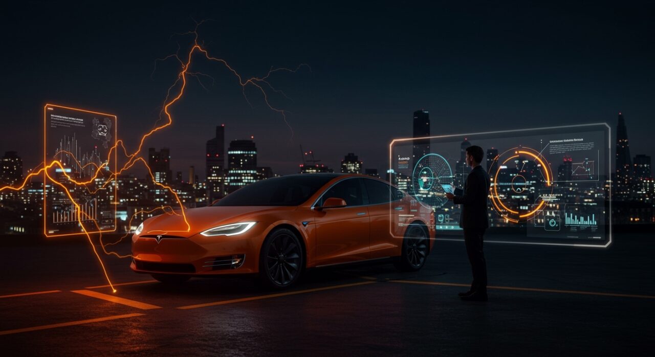 Tesla Energy Ventures en Reino Unido mostrando innovación tecnológica y competencia en el mercado de energía limpia.