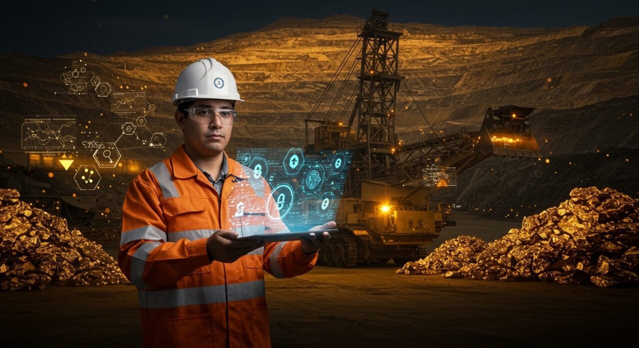 Ingeniero chileno tokenizando minas de oro mediante blockchain en Chile, innovación en minería y fintech en LATAM.
