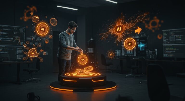 Ingeniero de software recibiendo tokens de IA como bonus, ilustrando la nueva tendencia de compensación tecnológica según NVIDIA para founders en LATAM.