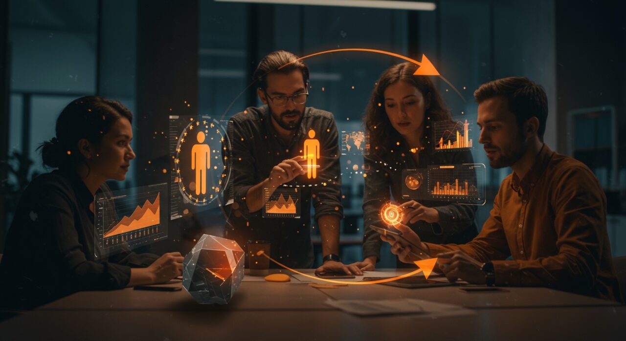 Principales rondas de inversión en startups tecnológicas europeas destacadas en un entorno de oficina futurista, ilustrando la financiación y capital de riesgo.