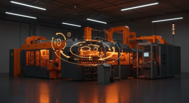 Planta industrial de reciclaje de baterías de litio en Europa mostrando innovación tecnológica y economía circular para tecnología sostenible.