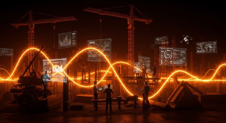 Startup Trayd utilizando IA y SaaS para automatizar procesos en la construcción, destacando inversión y tecnología avanzada.