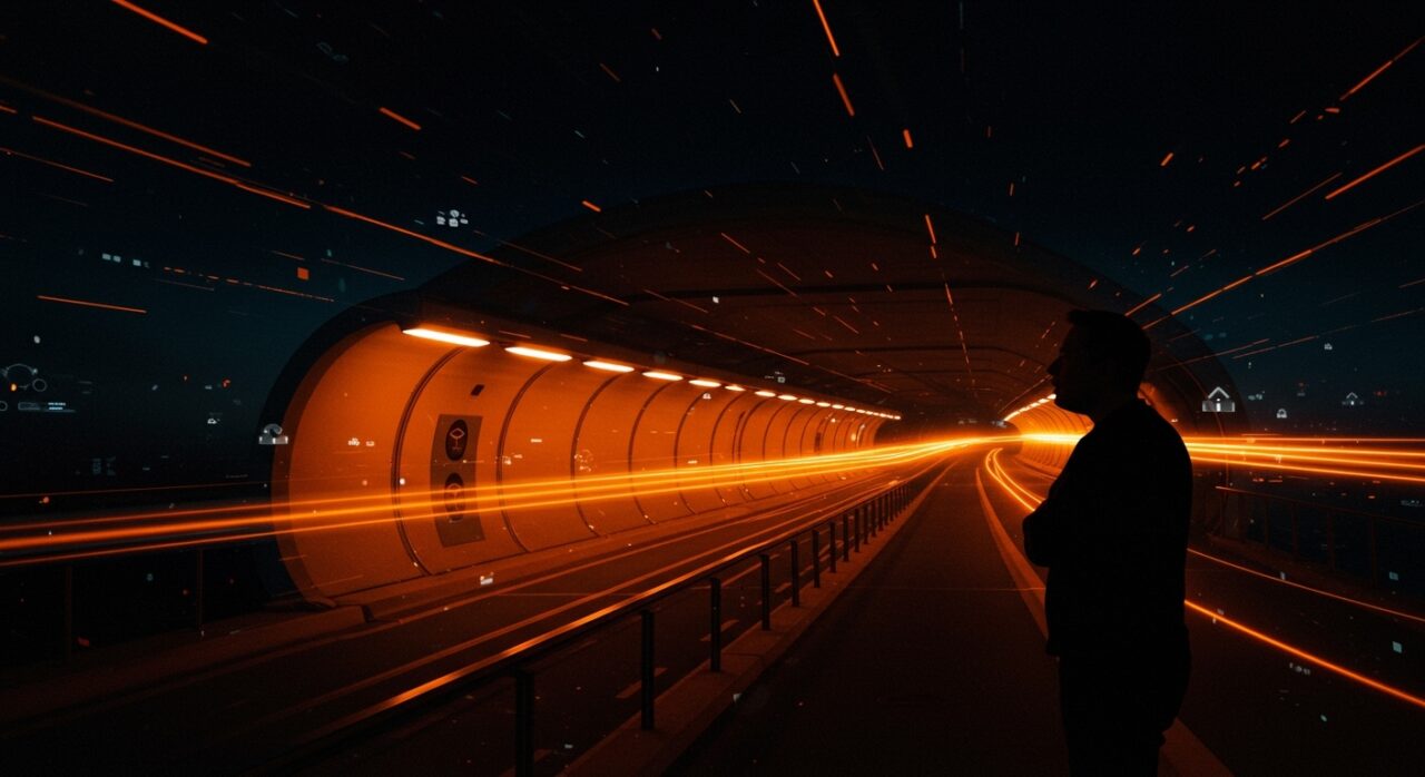 Túnel peatonal bajo el Canal de Panamá con innovación tecnológica de The Boring Company y Elon Musk, representando movilidad sostenible e infraestructura urbana en LATAM.