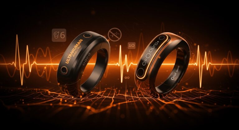 Ultrahuman Ring PRO compitiendo con Oura en el mercado de wearables de salud con tecnología avanzada y tendencias de mercado.